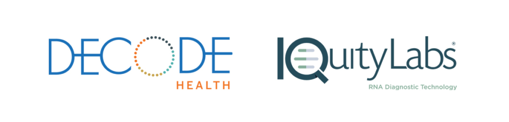 Decode Health and IquityLabs logos