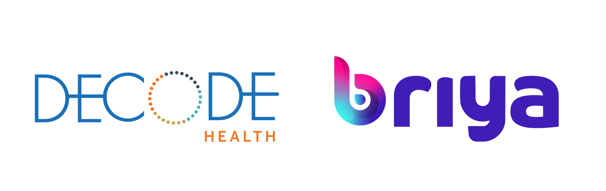 decode health and briya logos